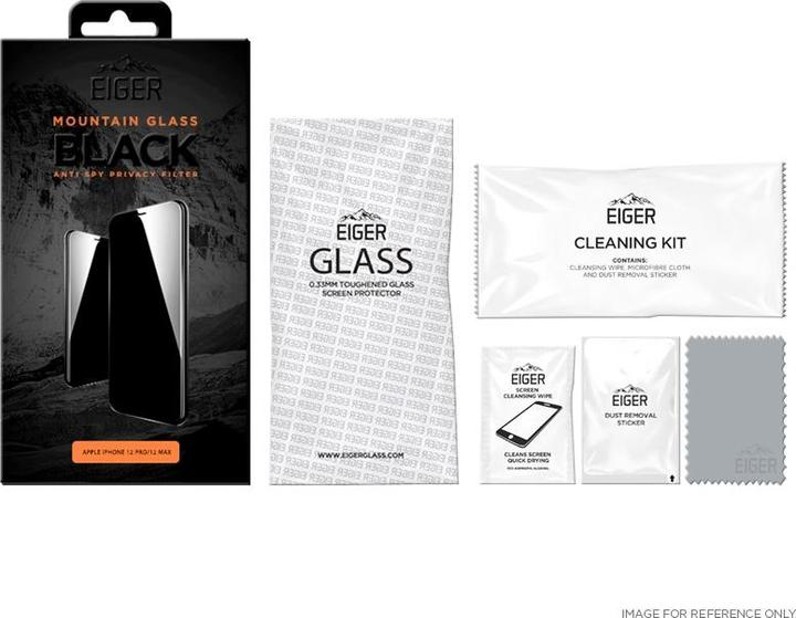 Produktbild Eiger Mountain Glass Black (1 Stück, Apple iPhone 12 Pro, Apple iPhone 12)
