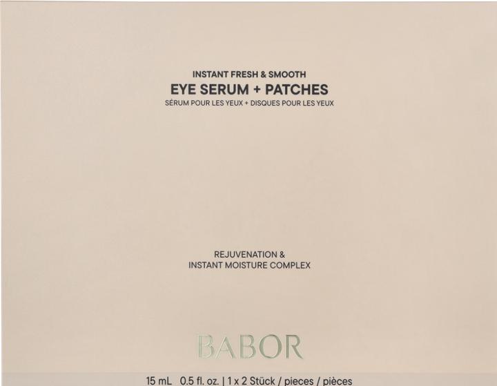 Image du produit Babor SKINOVAGE - Sérum pour les yeux Instant Fresh & Smooth + patchs (Patchs, Sérum, 15 ml)