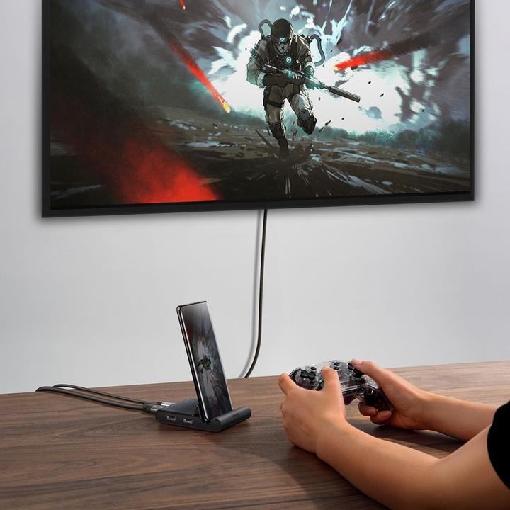 Produktbild Baseus Mate Docking Type-C Mobile Phone Intelligent HUB Docking Station Pro Black (USB-C)