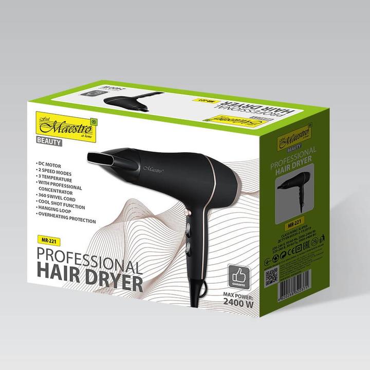 Actual product image Maestro Suszarka do włosów 2400W MR-221