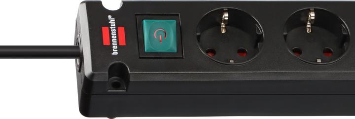 Actual product image Brennenstuhl 1150660415 Multiple socket outlet with switch Black earthing contact 1 S (5 x, CEE 7/3, 3 m)