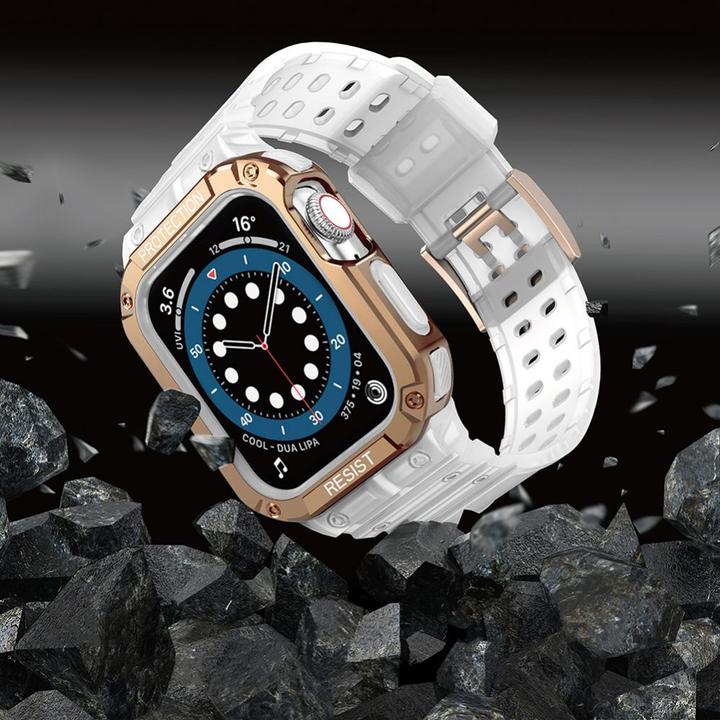 Immagine prodotto Hurtel Protezione del cinturino Custodia da polso per Apple Watch 7 / 6 / 5 / 4 / 3 / 2 / SE (45 / 44 / 42 (Materiale sintetico, TPU)