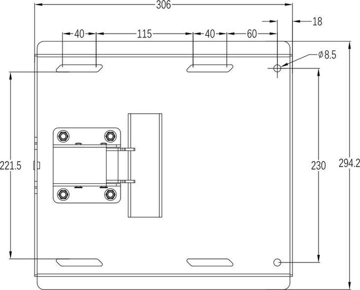 Actual product image Multibrackets M Universal Swing Arm 180 Degrees Large Black (Wall, 69", 75 kg)