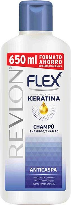 Actual product image Revlon Professional FLEX KERATIN anti-dandruff shampoo all hair types 650 ml (650 ml, Liquid shampoo)