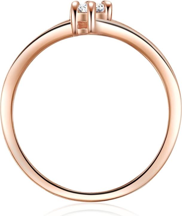 Produktbild Trilani Damen Sterling Silber Zirkonia roségold - 11202 (61, 925 Silber)