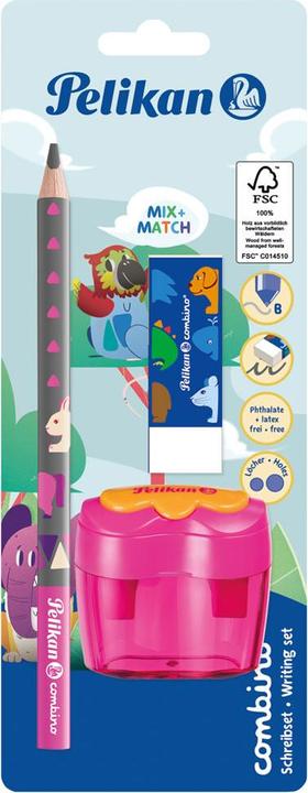 Produktbild Pelikan Schreiblernbleistift Set Combino BS,Rad.,Ansp.,pink (B, 1 x)