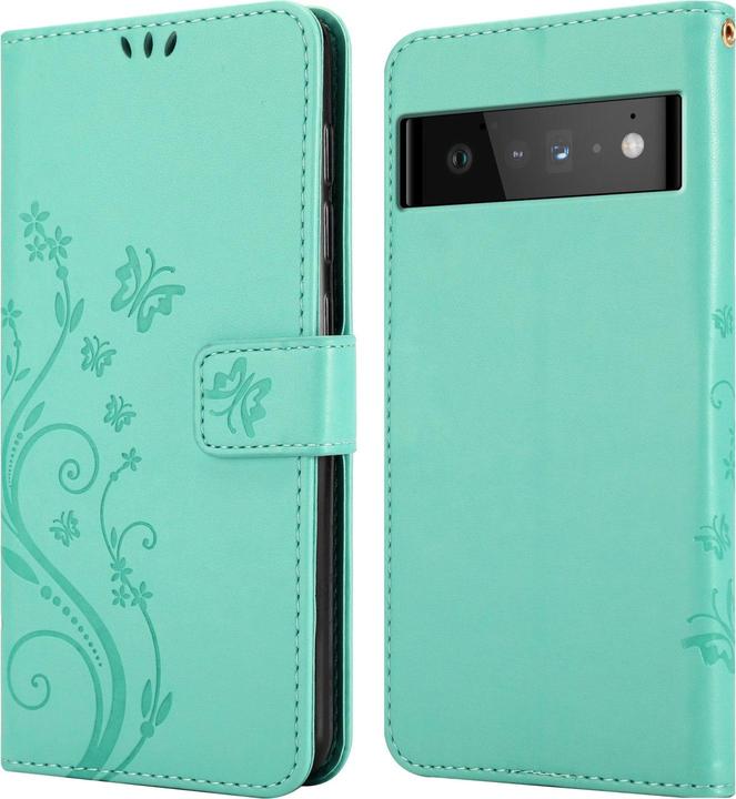 Actual product image Cadorabo Flower Book cover (Google Pixel 6 Pro)