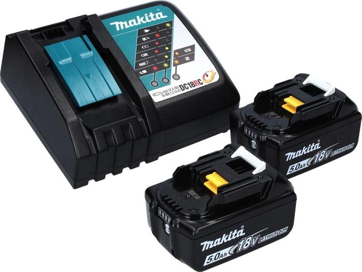 Produktbild Makita DUB 363 RT2V Akku Gebläse / Laubsauger 36 V ( 2x 18 V ) Brushless + Absaug Set + 2x Akku 5,0 (Akkubetrieb, Laubsauger-& bläser)