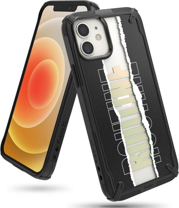 Image du produit Ringke Fusion X Design durable PC Case with TPU Bumper for iPhone 12 mini black (Routine) (XDAP0020) (Apple iPhone 12 mini)