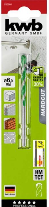 Immagine prodotto kwb 052650 Punta per granito in metallo duro 5 mm lunghezza totale 85 mm gambo diritto 1 pz. (5 mm)