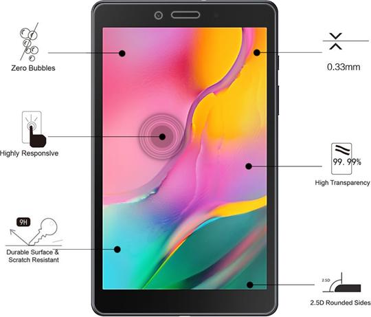 Image du produit Eiger Mountain Glass Clear Tablet (1 pièce(s), Galaxy Tab A 8.0 (2019))
