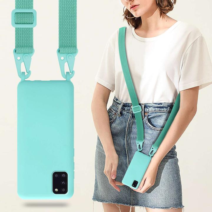 Image du produit Cadorabo TPU Cover Chaîne de téléphone portable Liquid (Samsung Galaxy A31)