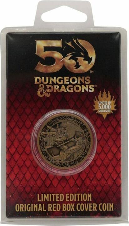 Actual product image Fanattik Dungeons & Dragons collector coin 50th Anniversary Antique Gold Edition 4 cm (2023)