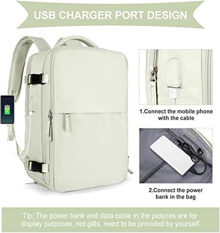 Actual product image Only-Bags.Store Cabin Bag for EasyJet 45x36x20 Travel Backpack Ryanair with USB Port Airplane Backpack