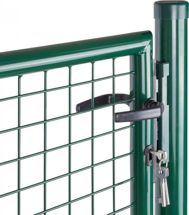Produktbild Dema Gartentüre Gartentor Zauntüre Zauntor Metalltüre Türe 100x120 cm Moosgrün Grün