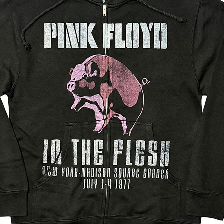 Immagine prodotto Pink Floyd In The Flesh Felpa con Cappuccio e Zip Intera Adulto Unisex (L)