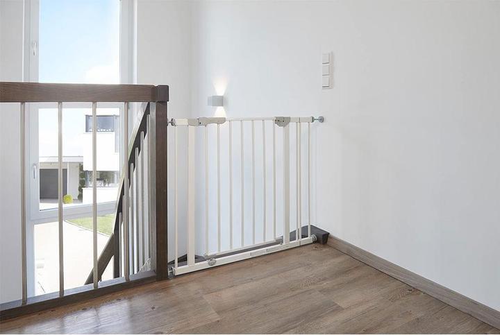 Actual product image Esmée Kinder Schutzgitter, 78x103cm, Stahl, Sicherheitstor, Tür/Treppen Barriere (96 cm)
