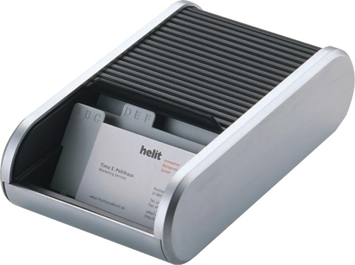 Helit Visitenkarten-Box (136 x 240 x 67 mm)