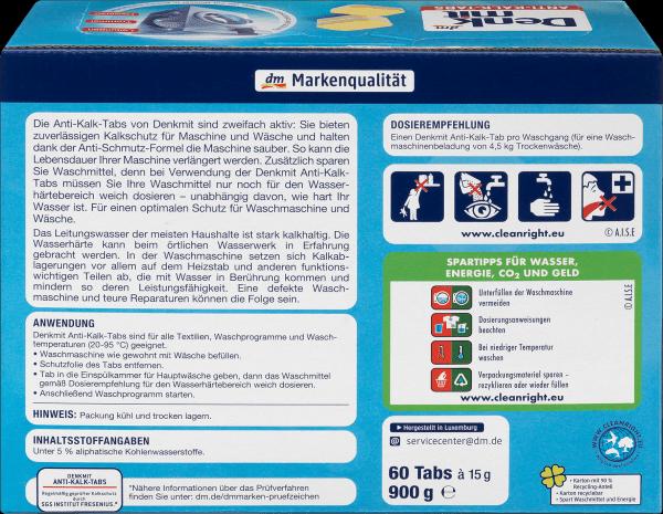 Produktbild dm Denkmit Antikalk-Tabs