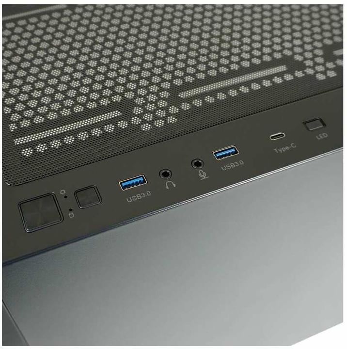Actual product image LC-Power Case Micro-ATX 810B black USB3.2/Audio,without power supply (mATX, Mini-ITX, ATX, E-ATX)