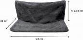 Image du produit Lola Toys hamac de radiateur 45*30cm anthracite