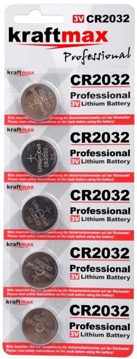 Kraftmax Lithium CR2032 3V, 5 pcs. sous blister, incl.VEG (5 pcs, CR2032)