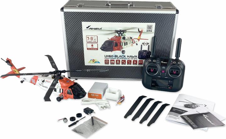 Actual product image Amewi UH60 Black Hawk Coastguard 6-channel