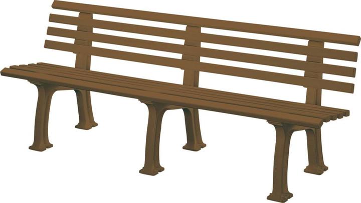 Productafbeelding Blome Juist kunststof 4-zits tuinbank chocoladebruin