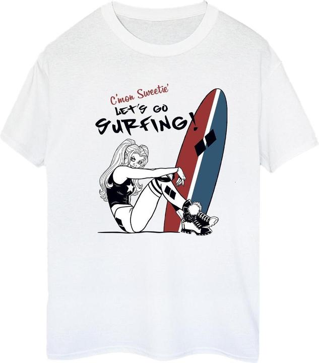 Harley Quinn Let's Go Surfing Baumwolle Boyfriend TShirt (3XL)