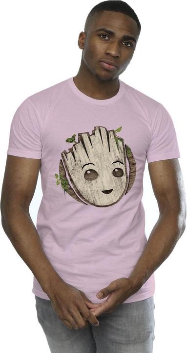 Immagine prodotto I Am Groot Wooden Head Maglietta Uomo (XL)