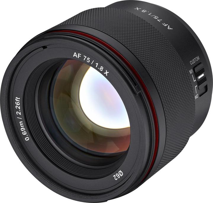 Actual product image Samyang AF 75mm F1,8 Fuji X (Fujifilm X, APS-C / DX)