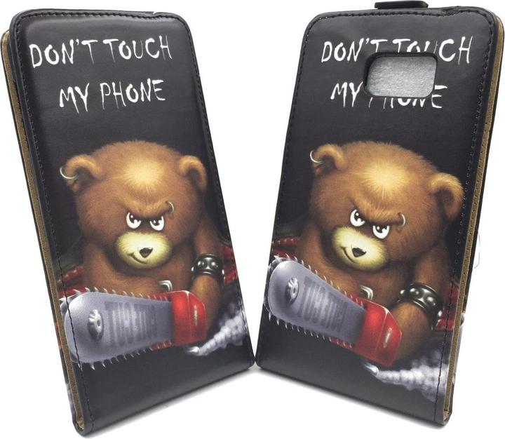 Produktbild König Design Handyhülle für Samsung Galaxy S6 Edge Plus Schutztasche Wallet Cover 360 Schwarz (Samsung Galaxy S6 Edge)