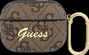 Produktbild Guess 4G Script Heart PC/PU Case für Apple Airpods Pro 2 - brown (Kopfhörer Tasche)