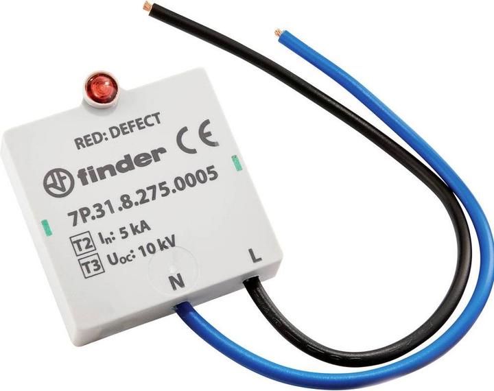 Actual product image Finder Surge arrester for 1-phase TN-S and TT networks