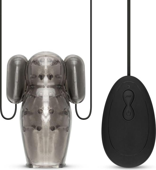 Easytoys Vibrating Penis Sleeve With Remote Control - Large