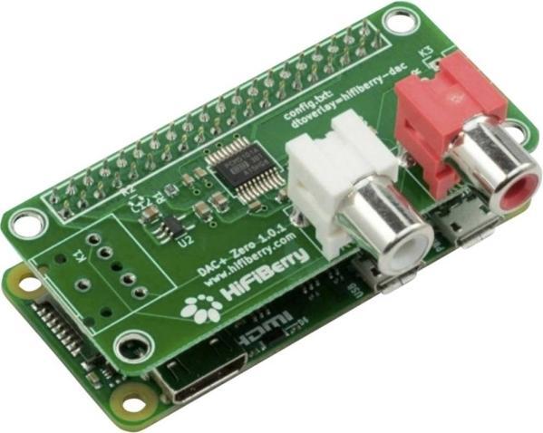 Produktbild HiFiBerry DAC+ Zero mit RCA Ausgang