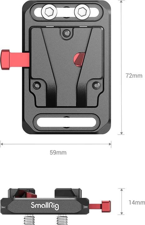 Image du produit SmallRig Mini V Mount Battery Plate 2987