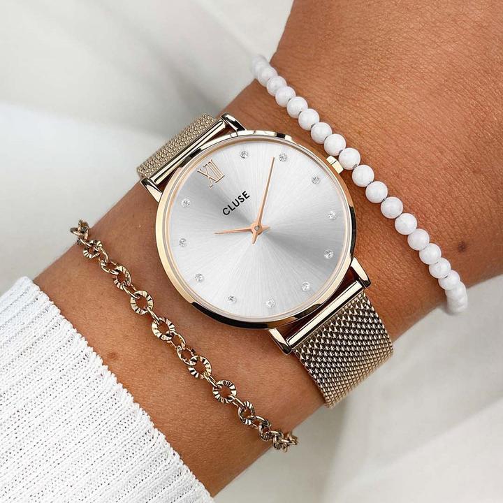 Produktbild Cluse Minuit Mesh Rosé (Analoguhr, 33 mm)