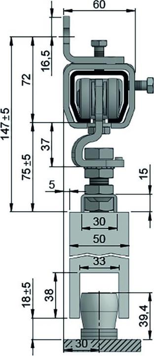 Actual product image Helm SP 300 W 101 Set Wand bis 4m, verz