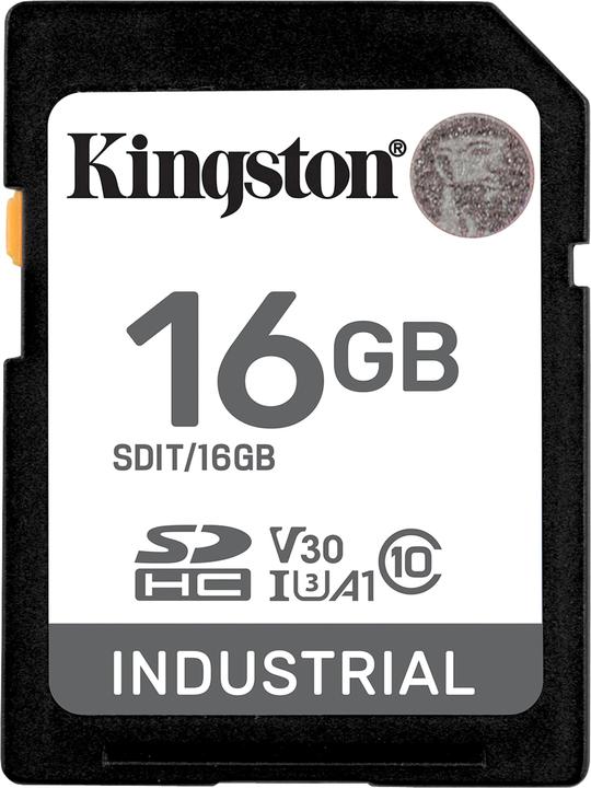 Produktbild Kingston Card Ind. SD +ADP 16GB pSLC (16 GB, SDHC, U3, UHS-I)