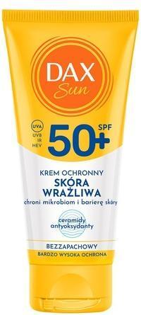 Actual product image NoName Dax Sun Protective Cream For Sensitive Skin Spf 50+ 50ml (Suntan cream, SPF 50+, 50 ml)