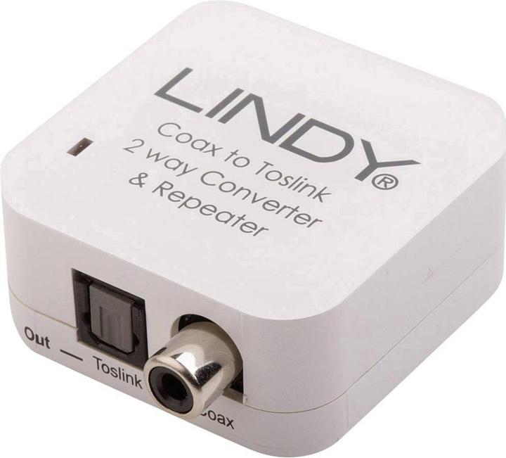 Immagine prodotto Lindy Convertitore audio SPDIF Digital: Toslink - RCA Coax (Digitale -> Digitale)
