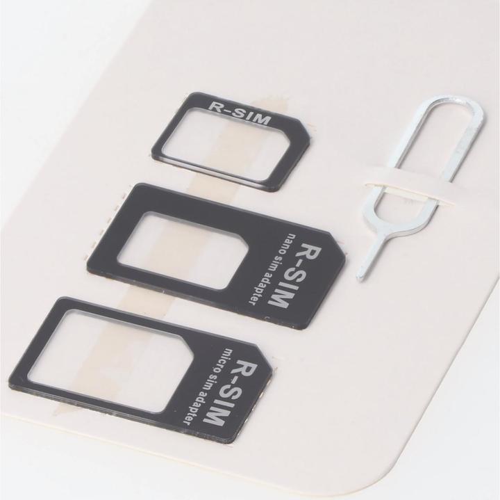 Image du produit AccuCell Adaptateur de carte SIM 4in1, adaptateur Micro-SIM à SIM, Nano-SIM à SIM, Nano-SIM à Micro-SIM (Support de carte SIM)