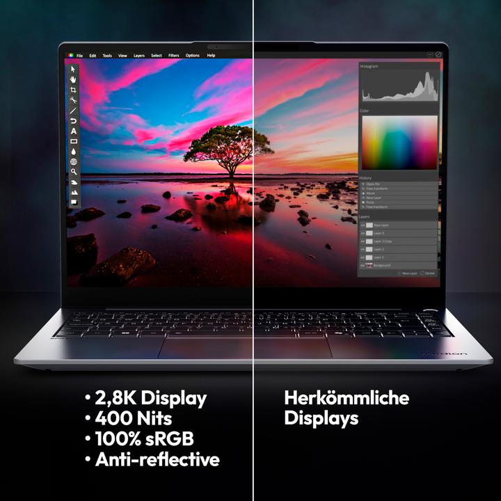 Immagine prodotto Medion SPRCHRGD14 S2 ELITE 30040136 - 14" 2,8K, Intel® Core™ Ultra 9-2, 32GB RAM, 2TB SSD, W11 (14")