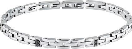 Morellato - Fashion steel bracelet for men with crystals Urban SABH48