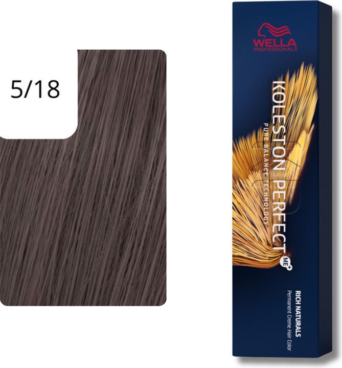 Produktbild Wella Koleston Perfect Rich Naturals 5/18 hellbraun asch-perl 60 ml (5, 18 Hellbraun Asch Perl)