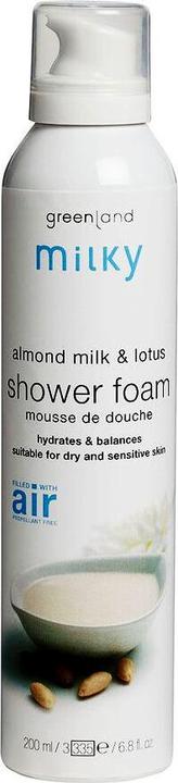 Actual product image Greenland Almond Milk Shower Mousse - Lotus (200 ml)