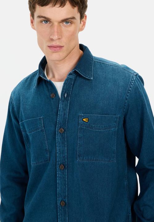 Image du produit Camel Active Chemise à manches longues en coton de coupe régulière (M)
