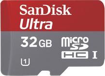 Actual product image SanDisk microSDHC 32GB, Class 10 (32 GB, microSDHC, microSD)