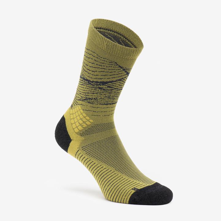 Actual product image Quechua Wandersocken hoch 2 Paar - Hike 500 Trendy khaki/grau (39 - 42)